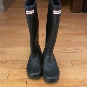 Hunter tall boots size 7